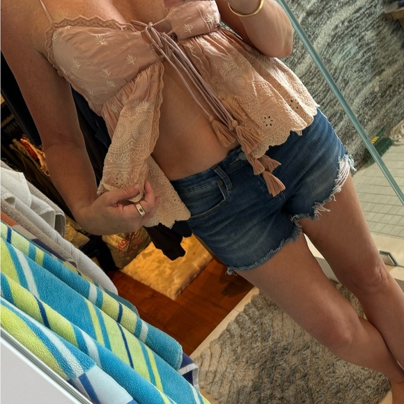 Free People tie front cami top - Picture 3 of 9